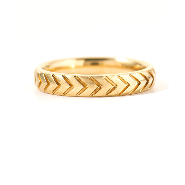 The Unique and Geometric - A Set of Golden Wedding Bands – ARTEMER