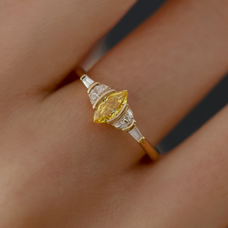 Callisto-OOAK-Fancy-Yellow-Marquise-Diamond-Ring-Side