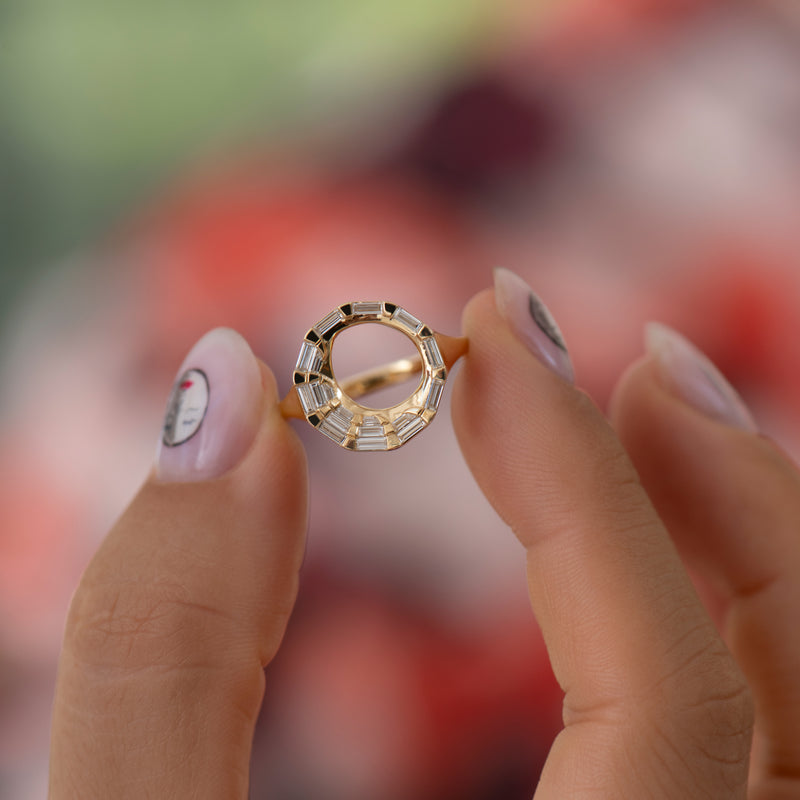 Cirrus-Baguette-Diamond-_-Gold-Open-Circle-Ring-Red-Floral