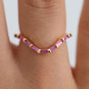 Curved-Pink-Baguette-Sapphire-Ring-Closeup