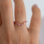 Curved-Pink-Baguette-Sapphire-Ring-Front