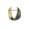 Enamel-_-18K-Gold-Chunky-Huggie-Earring-Packshot-Black-Side