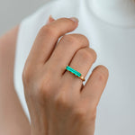 Lab-Grown-Emerald-Long-Baguette-Statement-Ring-On-Hand