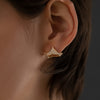 Pave-Diamond-Tiara-Huggie-Earring-On-Ear