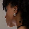 Rose-Cut-Grey-Diamond-Chunky-Ball-Statement-Earrings-Back