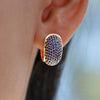 Royal-Blue-Sapphire-Pave-Huggie-Earrings-Closeup