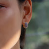 Royal-Blue-Sapphire-Pave-Huggie-Earrings-Midshot-Style