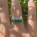 Lab-Grown-Emerald-Long-Baguette-Statement-Ring-VIDEO-SET