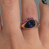 Curved-Pink-Baguette-Sapphire-Ring-VIDEO-SET