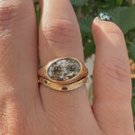 Ember-Fancy-Color-Oval-Diamond-Bezel-Set-Engagement-Ring-SET-VIDEO