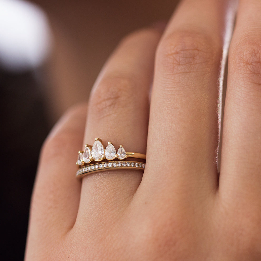Tiara Wedding Rings - Crown Your Ring with Diamonds