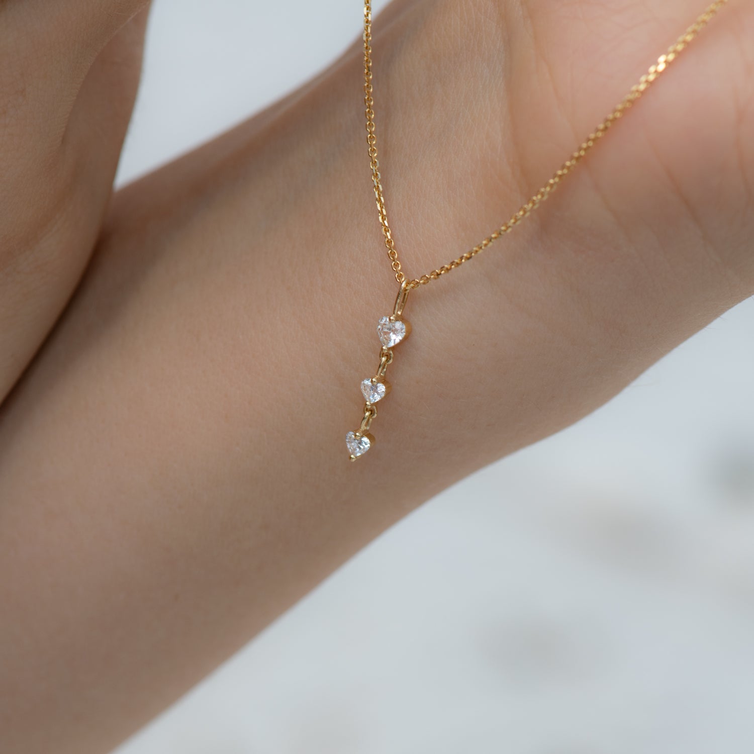 Half Bezel Set Diamond Necklace • Brooks Diamonds