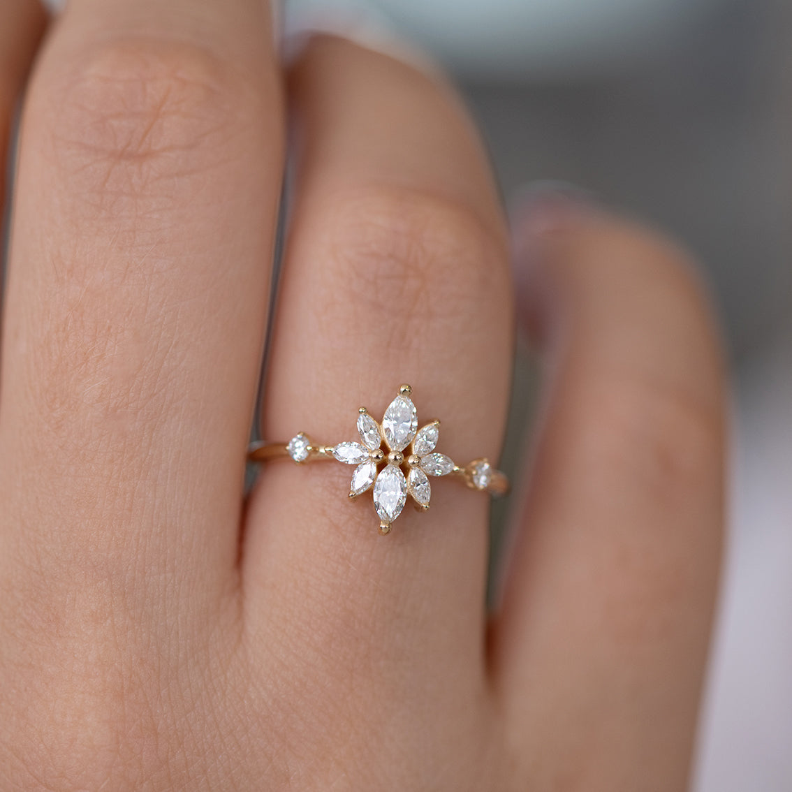 Buy Rose Gold Blooming Flower Ring for Women Online in India