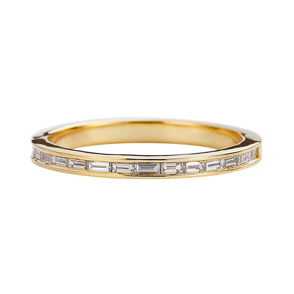 Eternity Wedding Ring with Baguette Diamonds - Art Deco Style Wedding ...