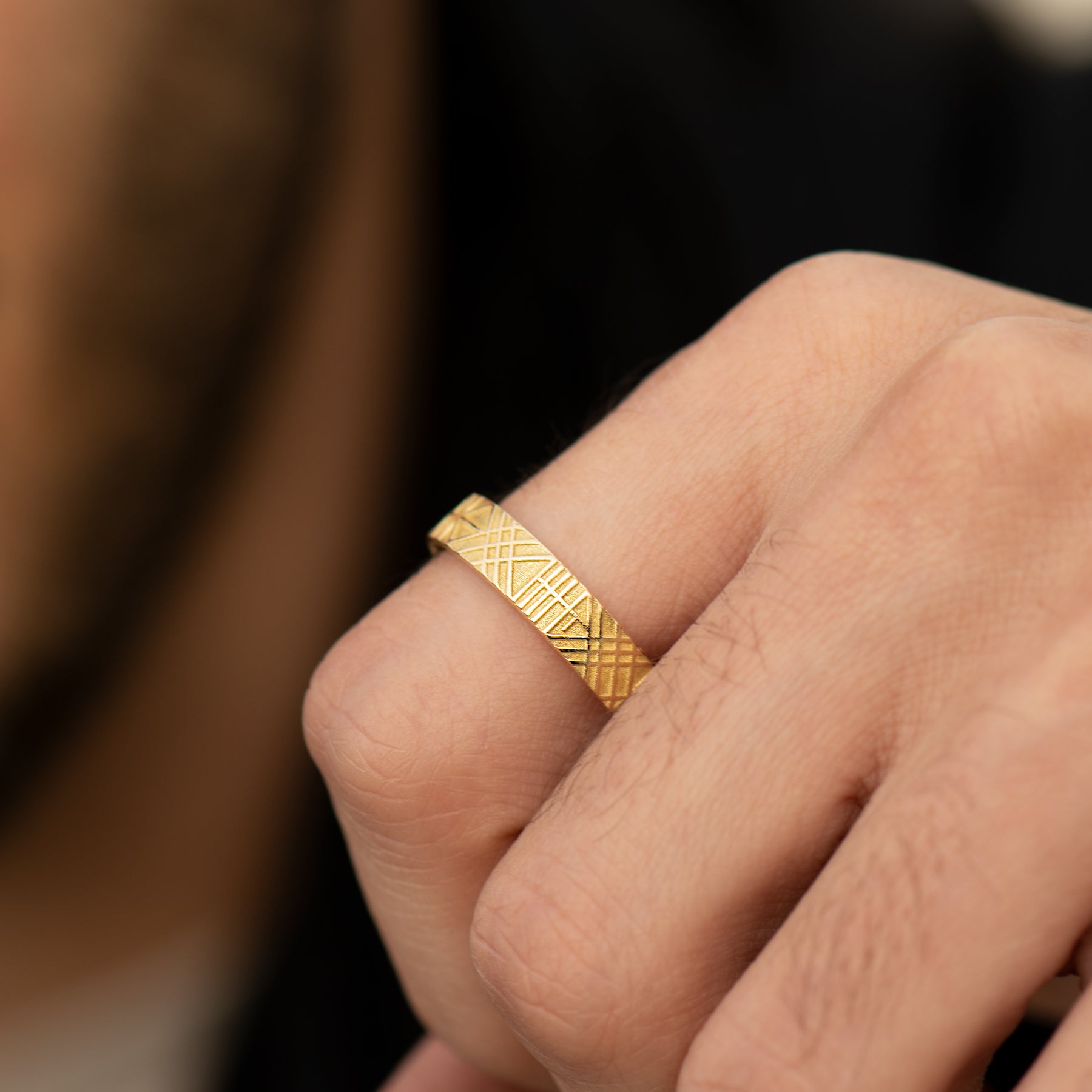 Designer Solitaire Platinum Engagement Ring for Men SJ PTO 313