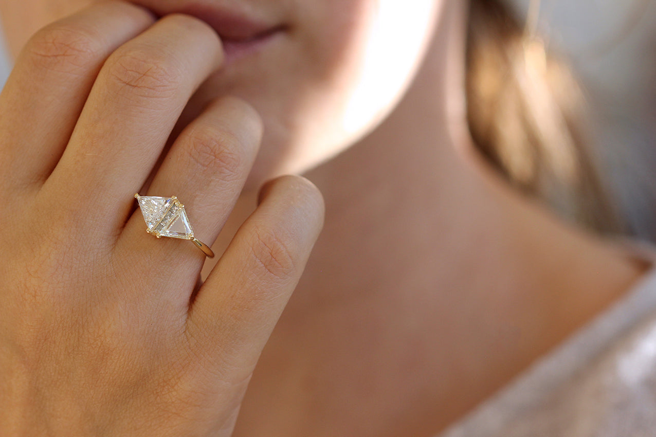 2 Stone Diamond Pave' Ring - Gorgeous 1ctw Two Stone Diamond Ring