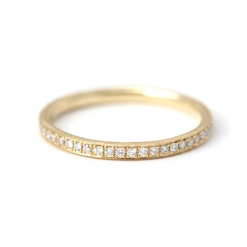 1mm micro deals pave eternity band