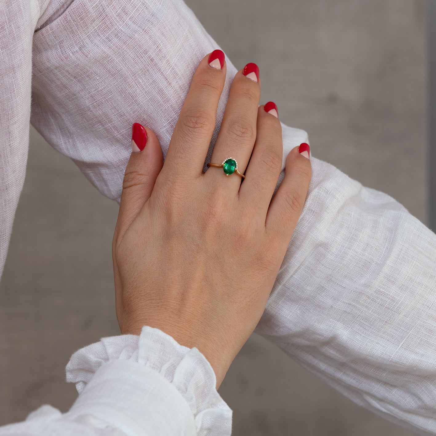 Mercury-Inspired Panna Emerald Ring in Silver - Elegant Astrological Jewelry  | Brahmatells — BrahmatellsStore