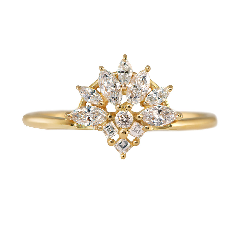 .86 carat natural diamond snowflake ring BOGO sale selling